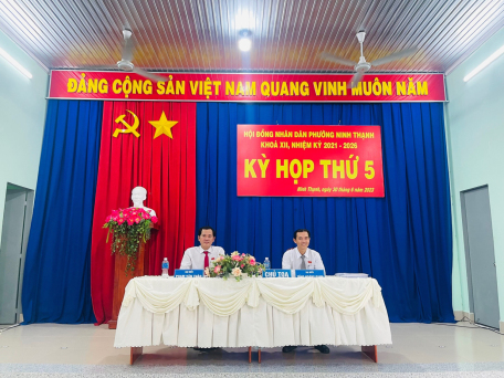 Hội đồng nhân dân phường Ninh Thạnh, thành phố Tây Ninh tổ chức kỳ họp thứ 05 Hội đồng nhân dân khóa XII, nhiệm kỳ 2021-2026