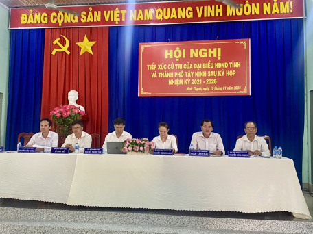 Hội nghị tiếp xúc cử tri sau kỳ họp thứ 10 Hội đồng nhân dân tỉnh Tây Ninh khóa X và sau kỳ họp thứ 10 Hội đồng nhân dân thành phố Tây Ninh khóa XII, nhiệm kỳ 2021 - 2026.