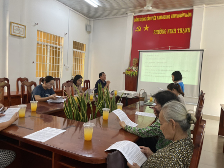 Hội Liên hiệp Phụ nữ Phường Ninh Thạnh tổ chức hội nghị Đánh giá giữa nhiệm kỳ thực hiện Nghị quyết Đại hội phụ nữ phường Ninh Thạnh nhiệm kỳ 2021-2026