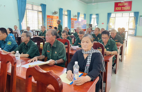 Hội Cựu chiến binh phường Ninh Thạnh tổ chức hội nghị tổng kết phong trào thi đua Cựu chiến binh gương mẫu giai đoạn 2019-2024