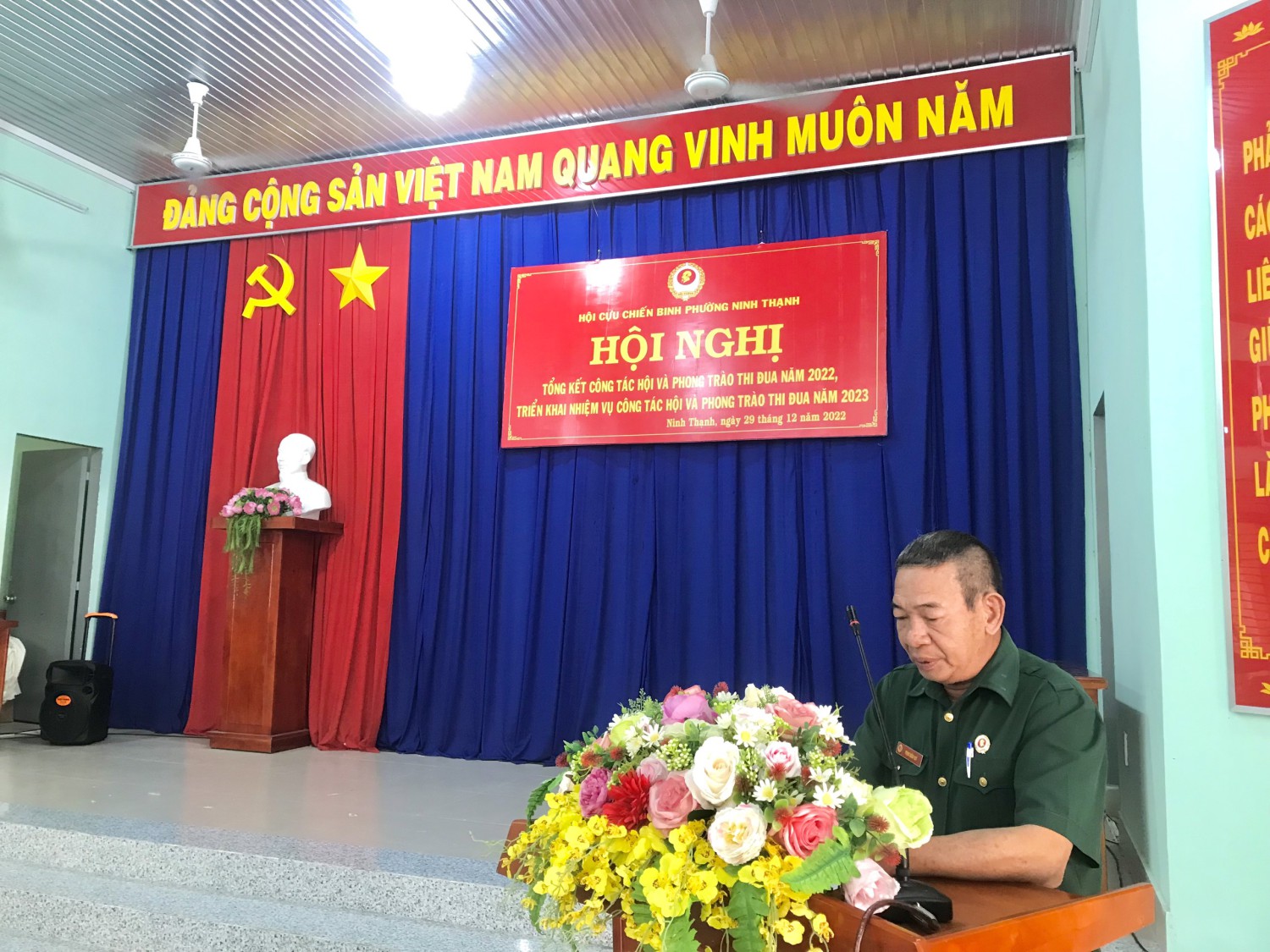Hội Cựu Chiến binh phường Ninh Thạnh, thành phố Tây Ninh tổ chức hội nghị tổng kết công tác hội và phong trào thi đua năm 2022, triển khai nhiệm vụ công tác hội và phong trào thi đua năm 2023.