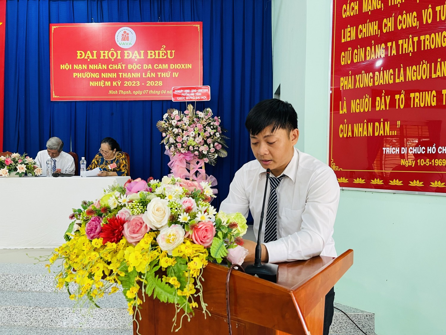 Đại hội Đại biểu Hội Nạn nhân chất độc Da cam/Dioxin phường Ninh Thạnh lần thứ IV nhiệm kỳ 2023 - 2028.