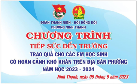 Chương trình “Tiếp sức đến trường” cho học sinh năm học 2023 -2024