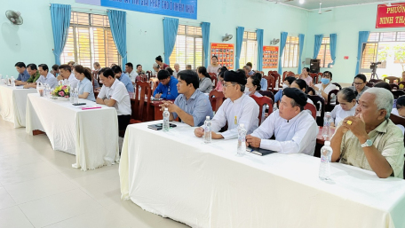 Hội nghị đối thoại giữa người đứng đầu cấp ủy, chính quyền với  Mặt trận Tổ quốc, các tổ chức chính trị - xã hội và nhân dân phường Ninh Thạnh năm 2023.