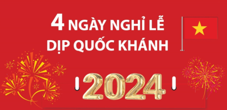 Lịch nghỉ Lễ Quốc khánh 2/9 năm 2024