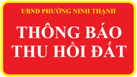 Thông báo về việc thu hồi đất