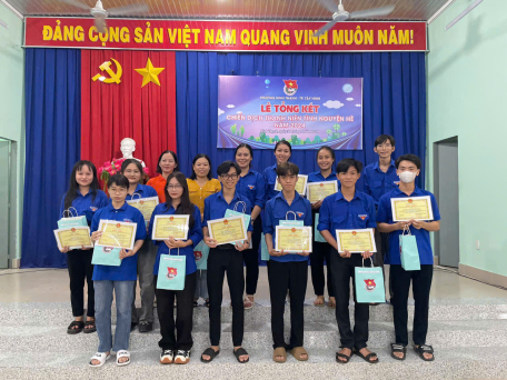 Đoàn Thanh niên phường Ninh Thạnh tổ chức lễ Tổng kết chiến dịch Thanh niên tình nguyện Hè năm 2024