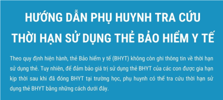 Hướng dẫn phụ huynh đăng ký tài khoản VssID - BHXH số cho con, tra cứu thời hạn thẻ Bảo hiểm y tế