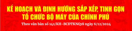 Kế hoạch sắp xếp, tinh gọn tổ chức bộ máy của Chính phủ