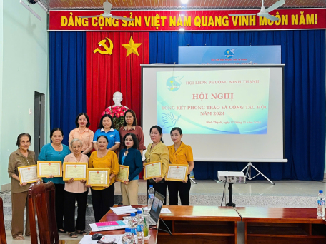 Hội Liên hiệp Phụ nữ Phường Ninh Thạnh tổ chức Hội nghị tổng kết hoạt động phong trào và công tác Hội năm 2024