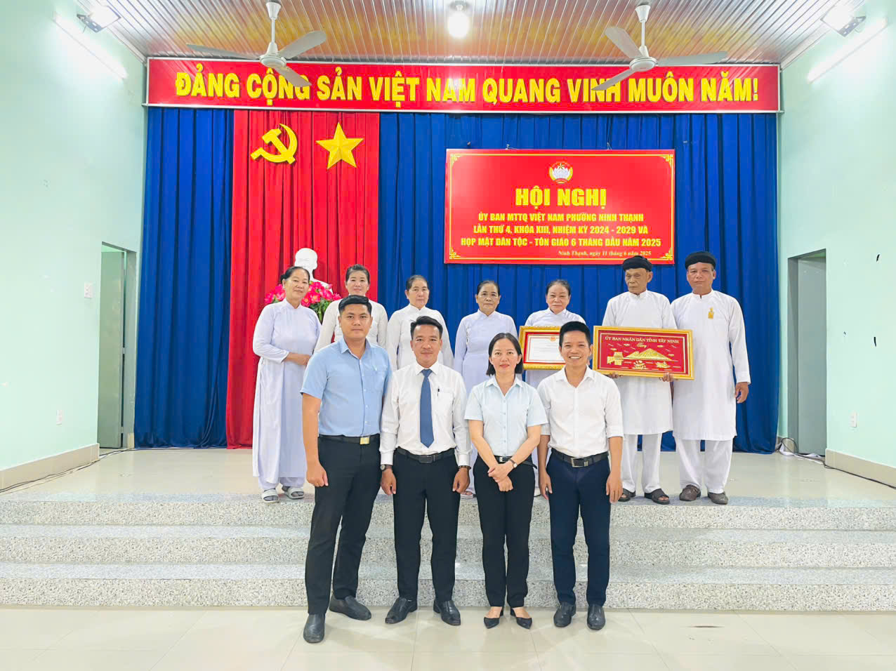 Tổ chức hội nghị Ủy ban Mặt trận Tổ quốc Việt Nam phường Ninh 06 tháng đầu năm 2025