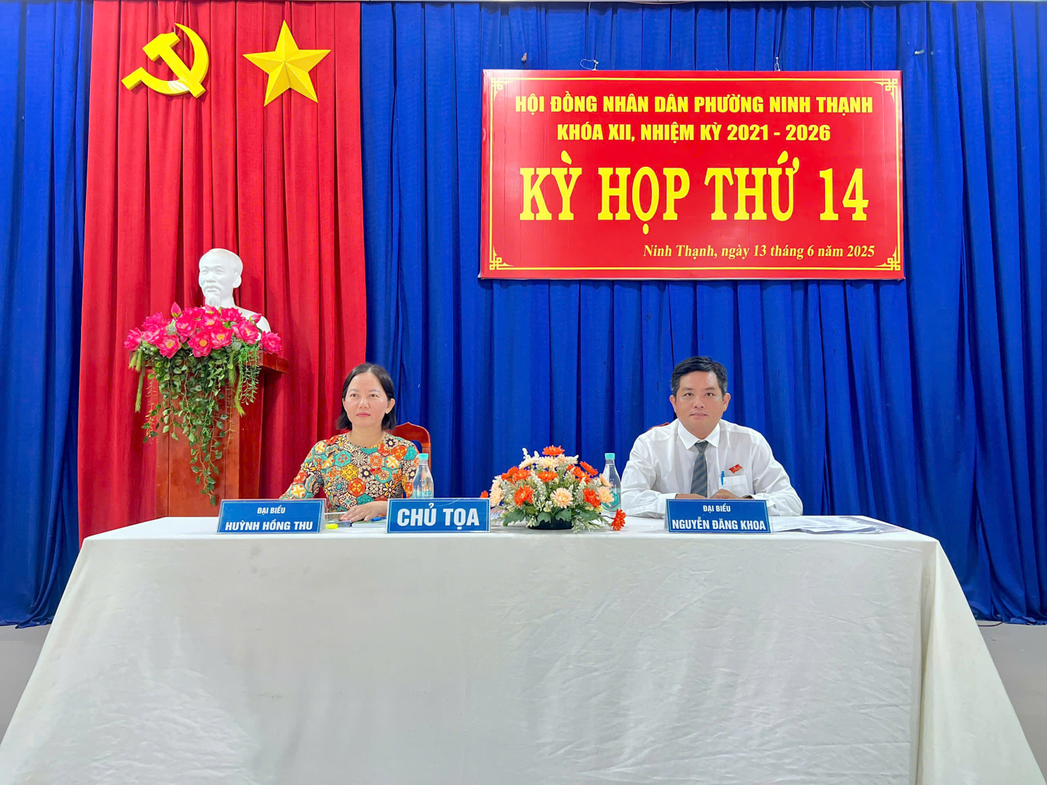 Hội đồng nhân dân phường Ninh Thạnh tổ chức kỳ họp thứ 14 Hội đồng nhân dân khóa XII, nhiệm kỳ 2021-2026